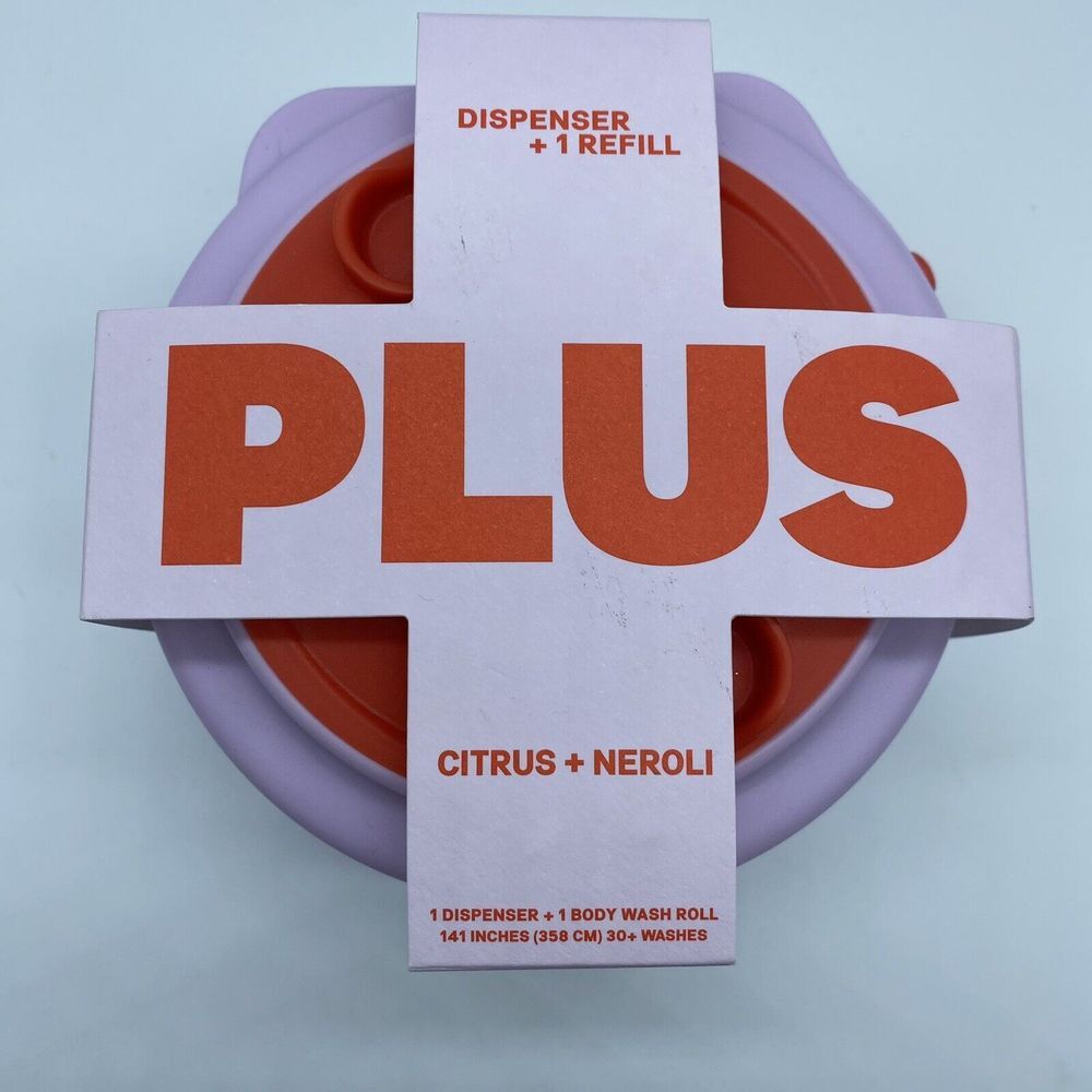 Plus Summer Refillable Citrus & Neroli‎ body Wash Dispenser Starter Pack